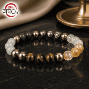 Dhanlabh Band with Pyrite, Tiger Eye, Citrine, Aventurine, Sphatik & Jade Beads