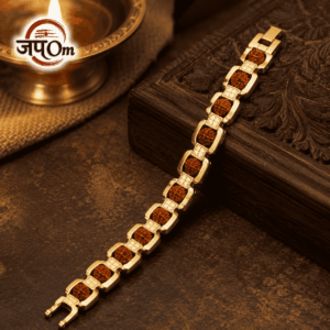 Gold Plated Essential Rudraksha Bracelet