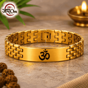 Gold Plated Sacred Om Bracelet