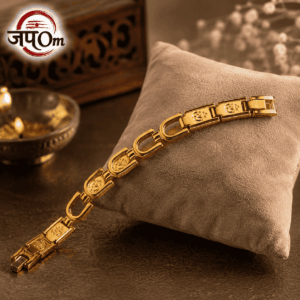Gold Plated Shashti Om Spiritual Bracelet