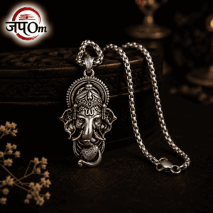 Oxi-Silver Plated Ganesh Anand Necklace