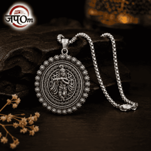 Silver Plated Murlidhar Divine Necklace