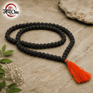Black Rudraksha Mala - 108+1 Beads